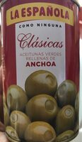 Aceites verdes rellenas de anchoa