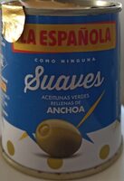 Aceitunas verdes rellenas de anchoa
