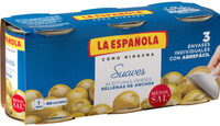 Aceitunas suaves rellenas de anchoa