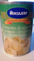 Corazones de alcachofas al natural 10/12 frutos
