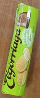 Galletas rellenas con crema sabor limón