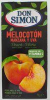 Melocotón, manzana y uva