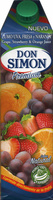 Zumo de uva, fresa y naranja exprimido