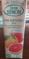 Zumo de pomelo rosa
