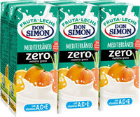Mediterráneo zero materia grasa fruta   leche