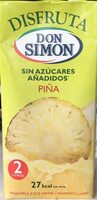 Zumo de piña Don Simon Disfruta/Sin Azúcares añadidos Brik 2L