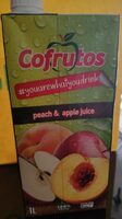 Zumo melocotón y manzana