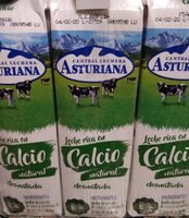 Leche desnatada calcio