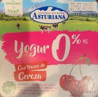 Yogur 0% MG con trozos de cereza