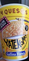 Yatekomo fideos orientales instantáneos 4 quesos vaso 80 g