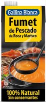 Fumet de pescado de roca y marisco
