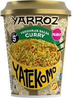 Yarroz verduras con salsa curry