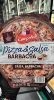 Pizza y salsa barbacoa
