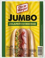 Salchichas jumbo jalapeño & cheddar
