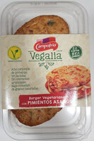 Vegalia, burger vegetariana con pimientos asados