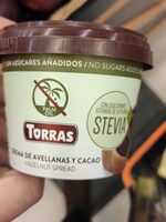 Crema de avellanas y cacao con stevia