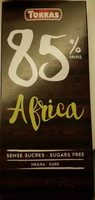 Ref 19 Xocolata 85% Sense Sucre Africa 100GR Torras