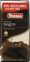 Tableta de chocolate negro edulcorado 52% cacao