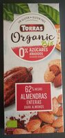 Organic bio chocolate negro con almendras enteras