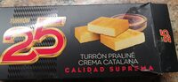 Turrón praline crema catalana