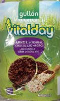 Vitalday Tortitas de Arroz Integral con Chocolate Negro