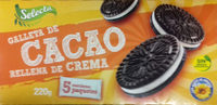 Galleta de Cacao Rellena de Crema