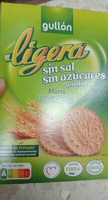 Ligera sin sal y sin azúcares