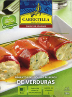 Pimientos del piquillo rellenos de verduras