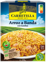 Arroz a banda con gambas
