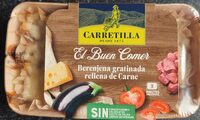 Berenjena gratinada rellena de carne