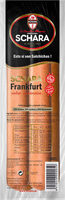 Salchichas frankfurt de cerdo cocidas y ahumadas