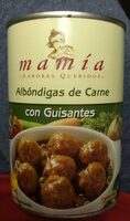 Albóndigas de carne con guisantes