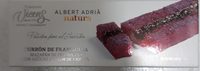 Turrón de frambuesa