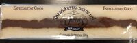 Turrón coco con chocolate