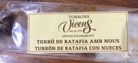 Turrón de ratafía con nueces