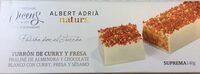 Turron de curry y fresa