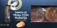 Turrón de yema con naranja