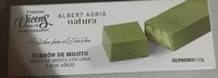 Turrón de mojito trufa de menta con lima