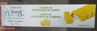 Turrón de texturas de limón