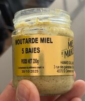 Moutarde miel 5 baies