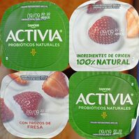 Activia con fresas