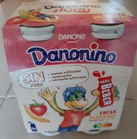 Danonino para beber sabor plátano y fresa