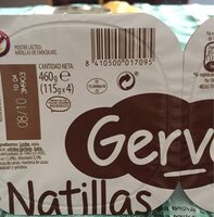 Natillas de chocolate