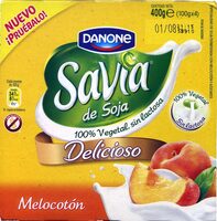 Savia de soja melocotón