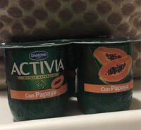 Activia bifidus naturales con papaya