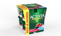 Activia 0% cremoso frutas silvestres