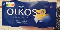 Oikos griego con mango y maracuyá