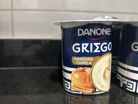 Yogur griego manzana canela
