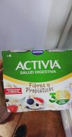 Activia fibras y probióticos frutos rojos