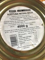 Aceituna negra seca